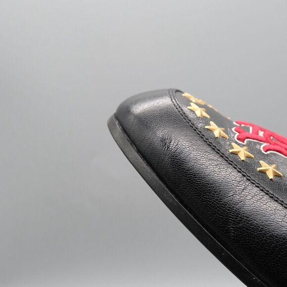 Gucci Men's GG LA Patch High Loomis Leather Loafers Men's Size 12 535298 - Picture 13 of 16